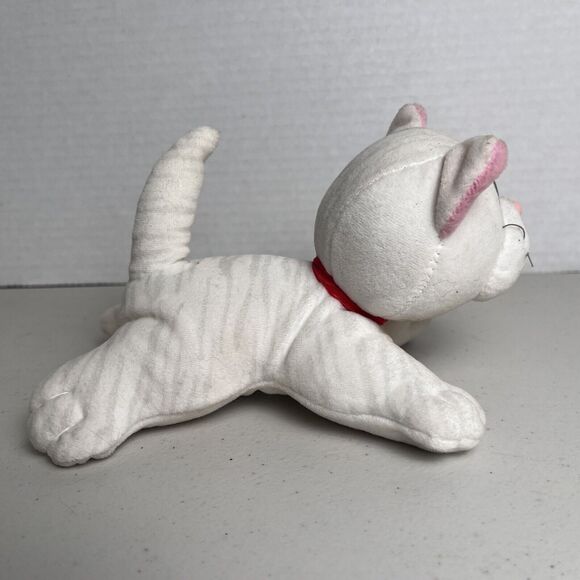 Vintage Pound Puppy Purries Kitty Cat White with Gray Stripes Tabby Plush 7" - Picture 9 of 13